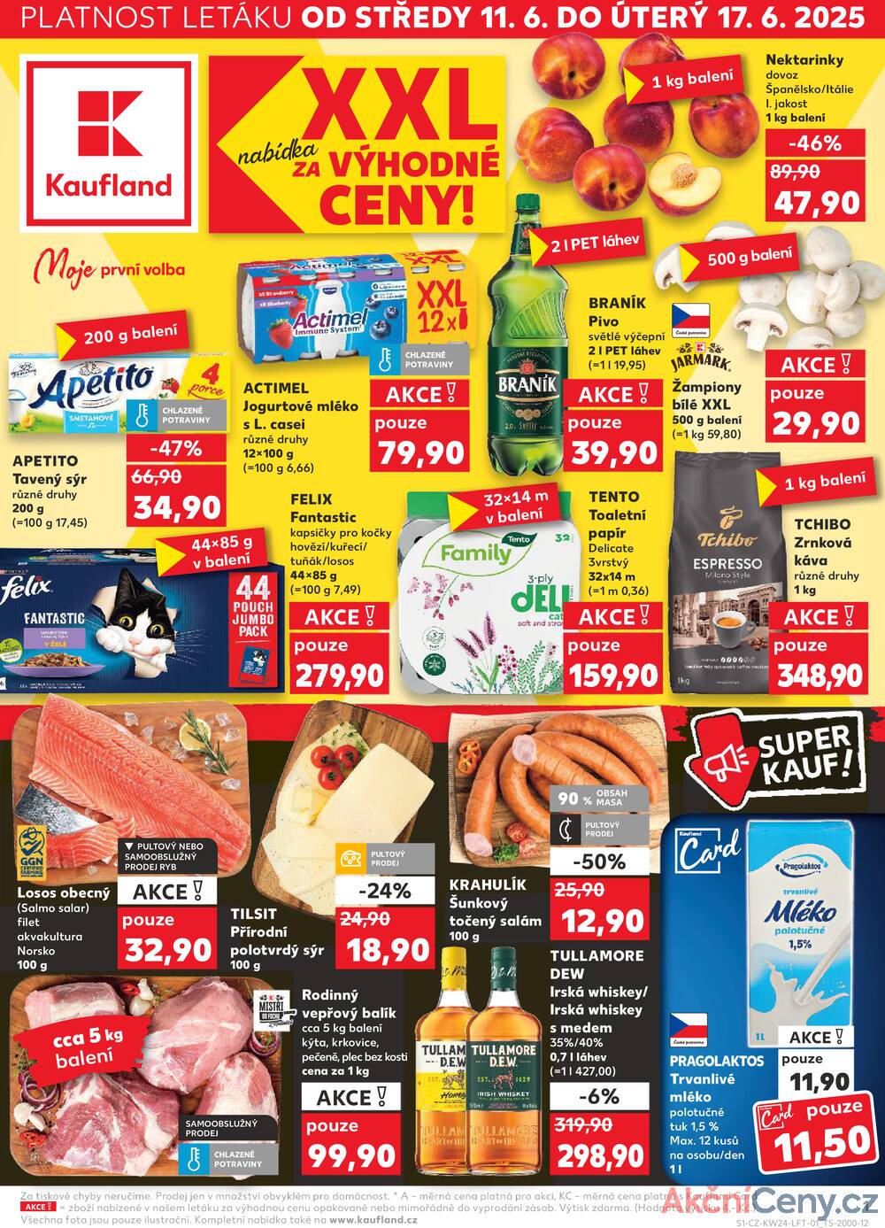 Leták Kaufland - Kaufland 11.6. - 17.6. - Kaufland - Praha 6 (Podbaba) - strana 1