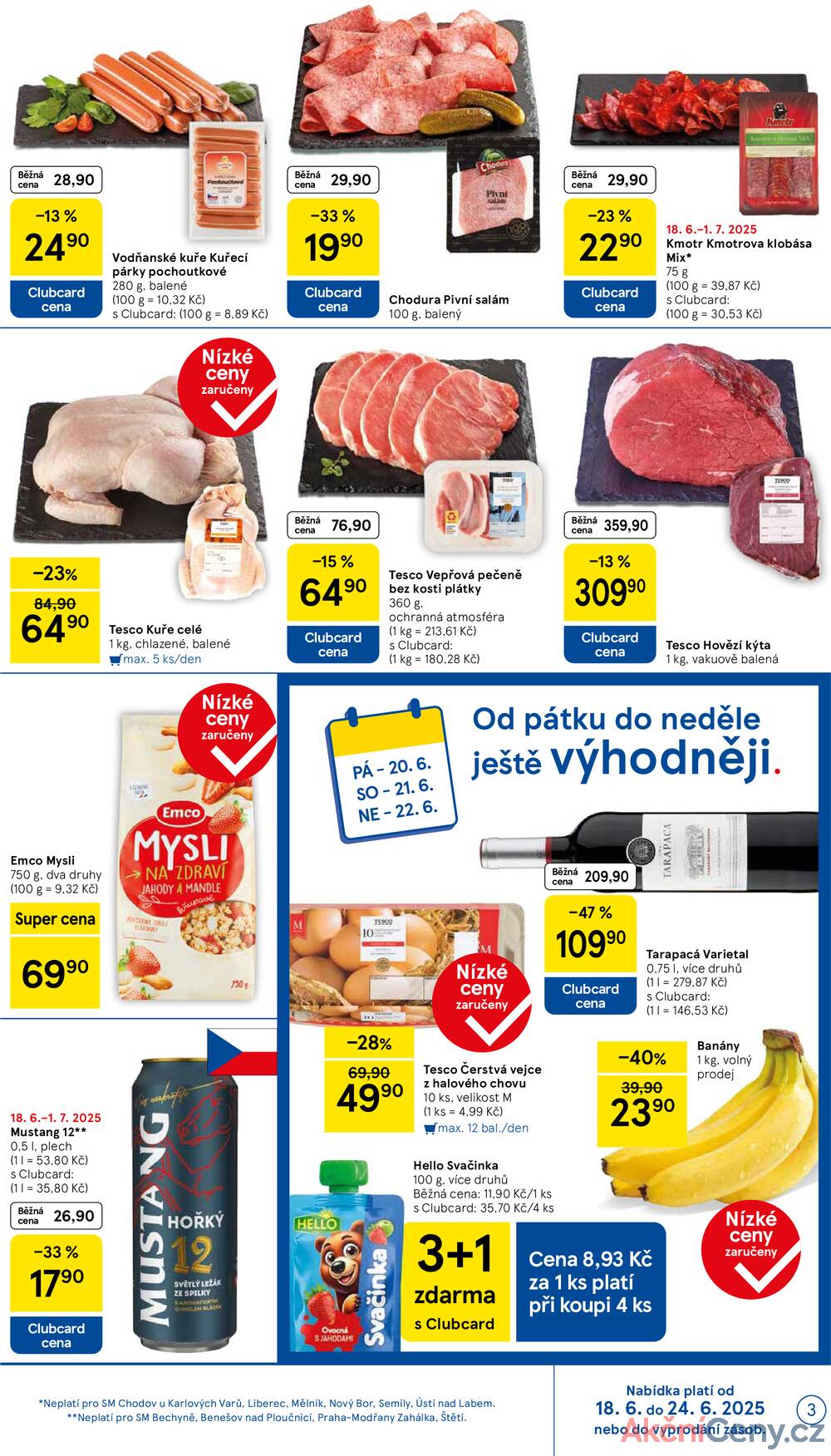 Leták Tesco - Tesco supermarkety od 18.6. do 24.6.2025 - strana 3 Leták Tesco - Tesco supermarkety od 18.6. do 24.6.2025 - strana 3