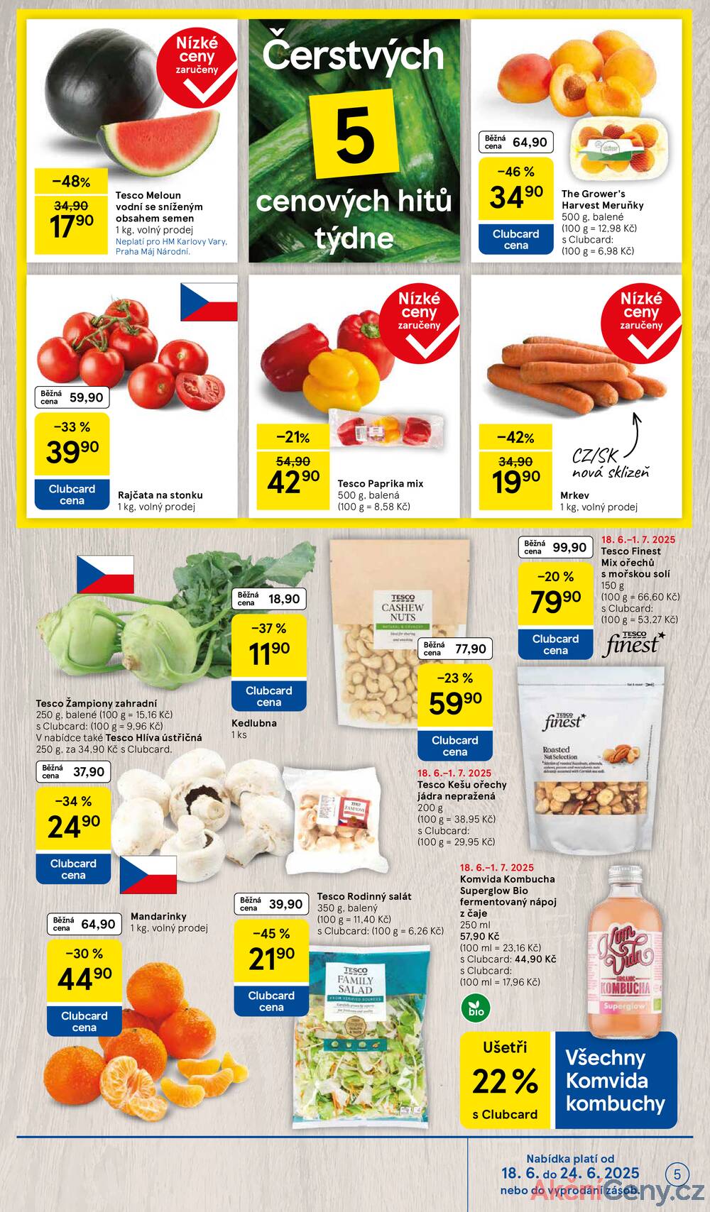 Leták Tesco - Tesco malé hypermarkety od 18.6. do 24.6.2025 - strana 5 Leták Tesco - Tesco malé hypermarkety od 18.6. do 24.6.2025 - strana 5