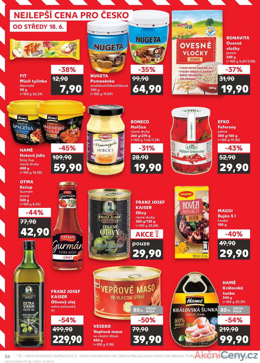 Leták Kaufland - Kaufland 18.6. - 24.6. - Kaufland - Strakonice - strana 26
