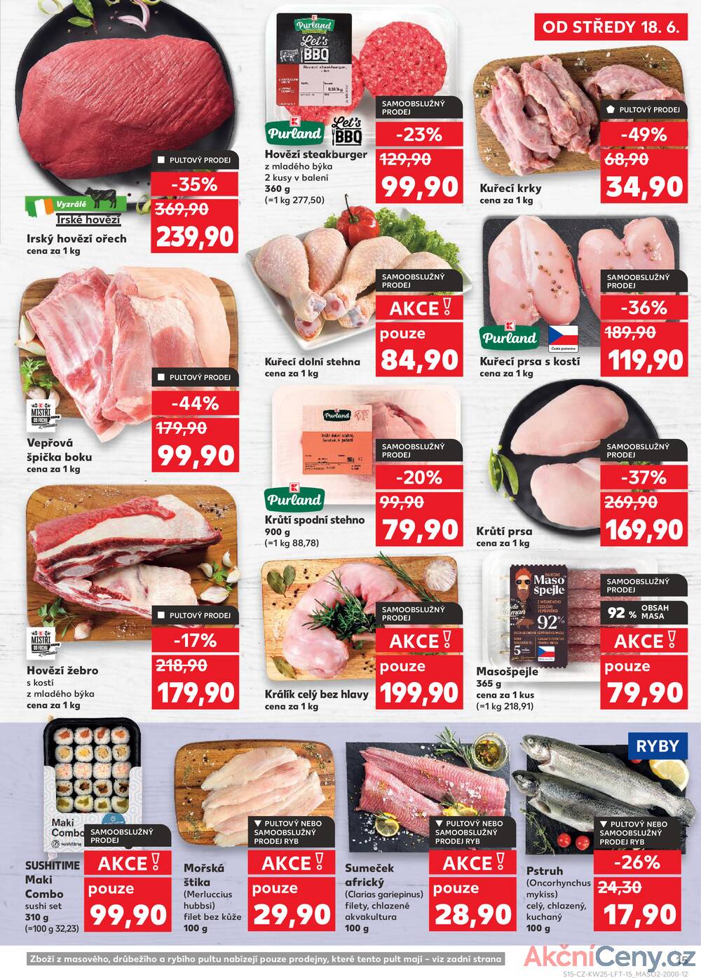 Leták Kaufland - Kaufland 18.6. - 24.6. - Kaufland - Zlín ( OC Čepkov) - strana 15