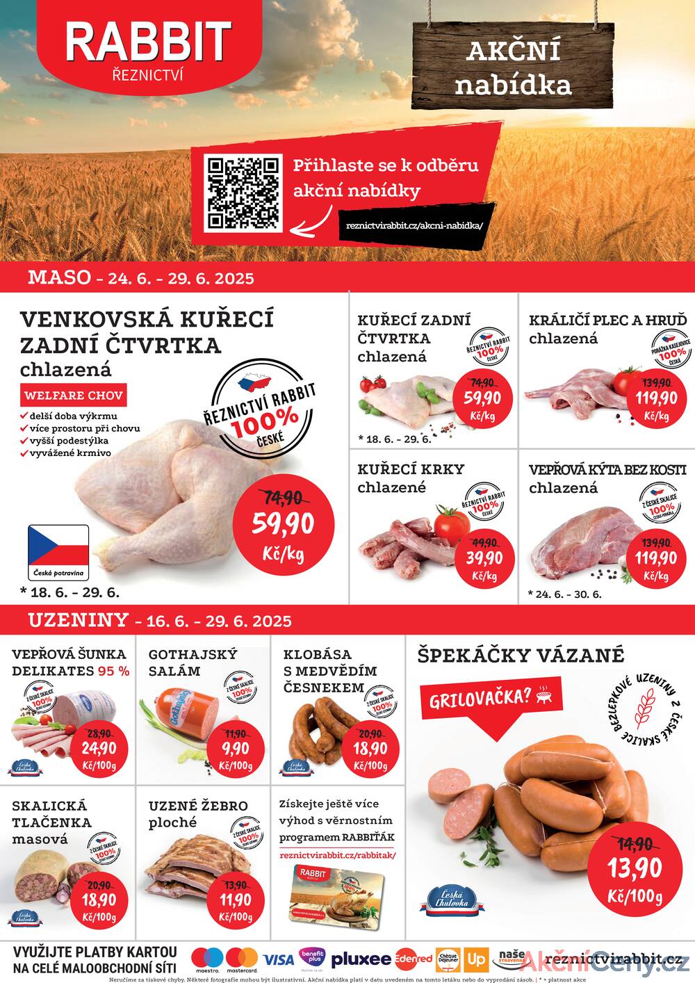 Leták RABBIT řeznictví - RABBIT řeznictví od 23.6. do 29.6.2025 - strana 1 Leták RABBIT řeznictví - RABBIT řeznictví od 23.6. do 29.6.2025 - strana 1