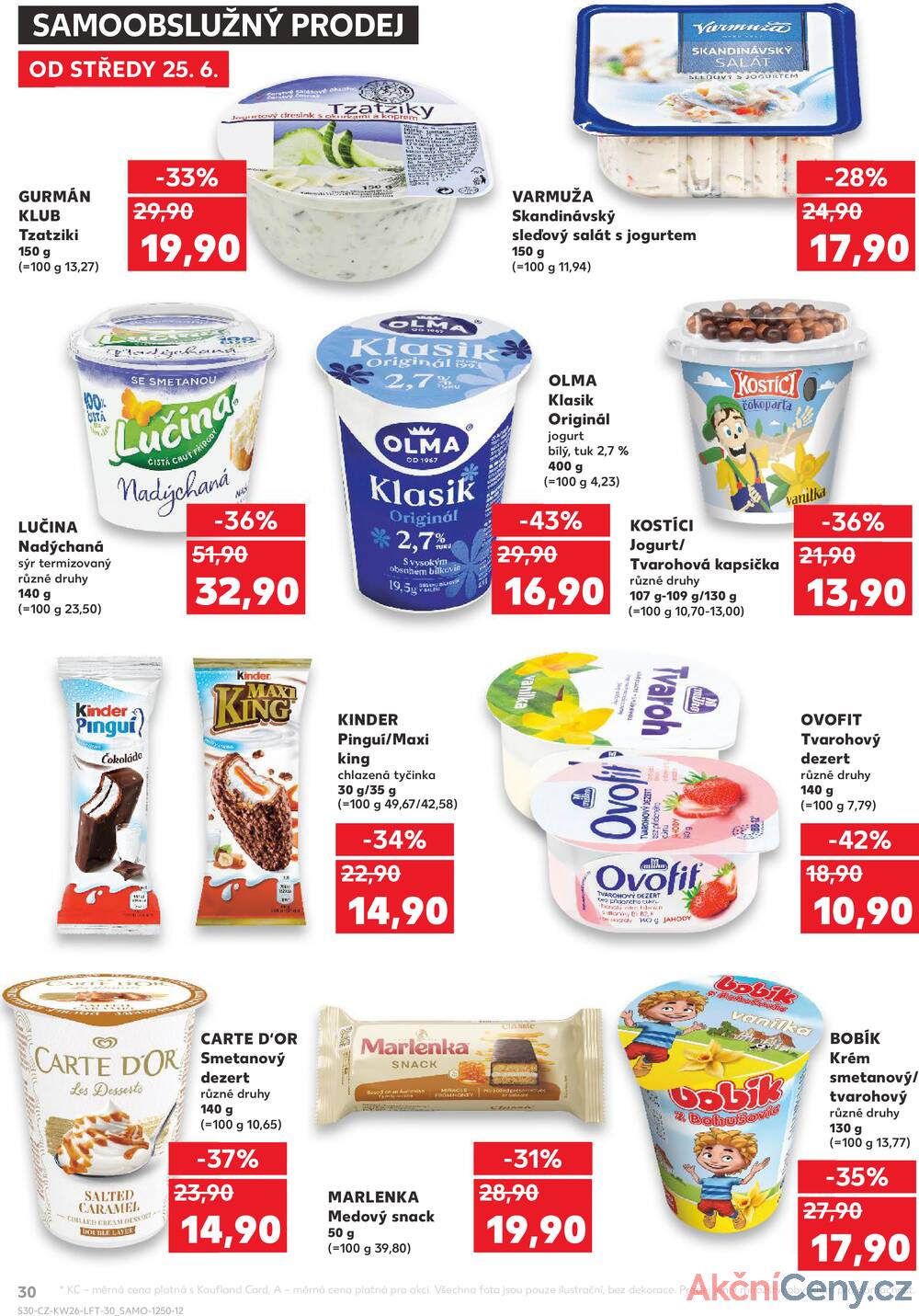 Leták Kaufland - Kaufland 25.6. - 1.7. - Kaufland - Hodonín (Dvořákova) - strana 30