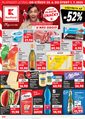 Leták Kaufland 25.6. - 1.7. - Kaufland - Brno - Slatina
