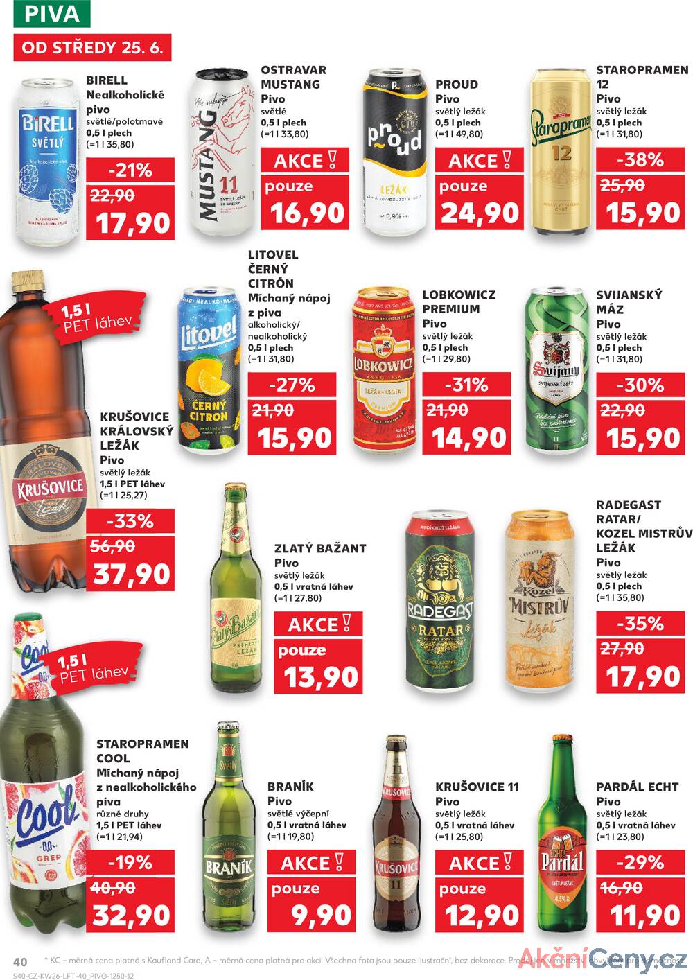 Leták Kaufland - Kaufland 25.6. - 1.7. - Kaufland - Praha 12 (Modřany) - strana 40