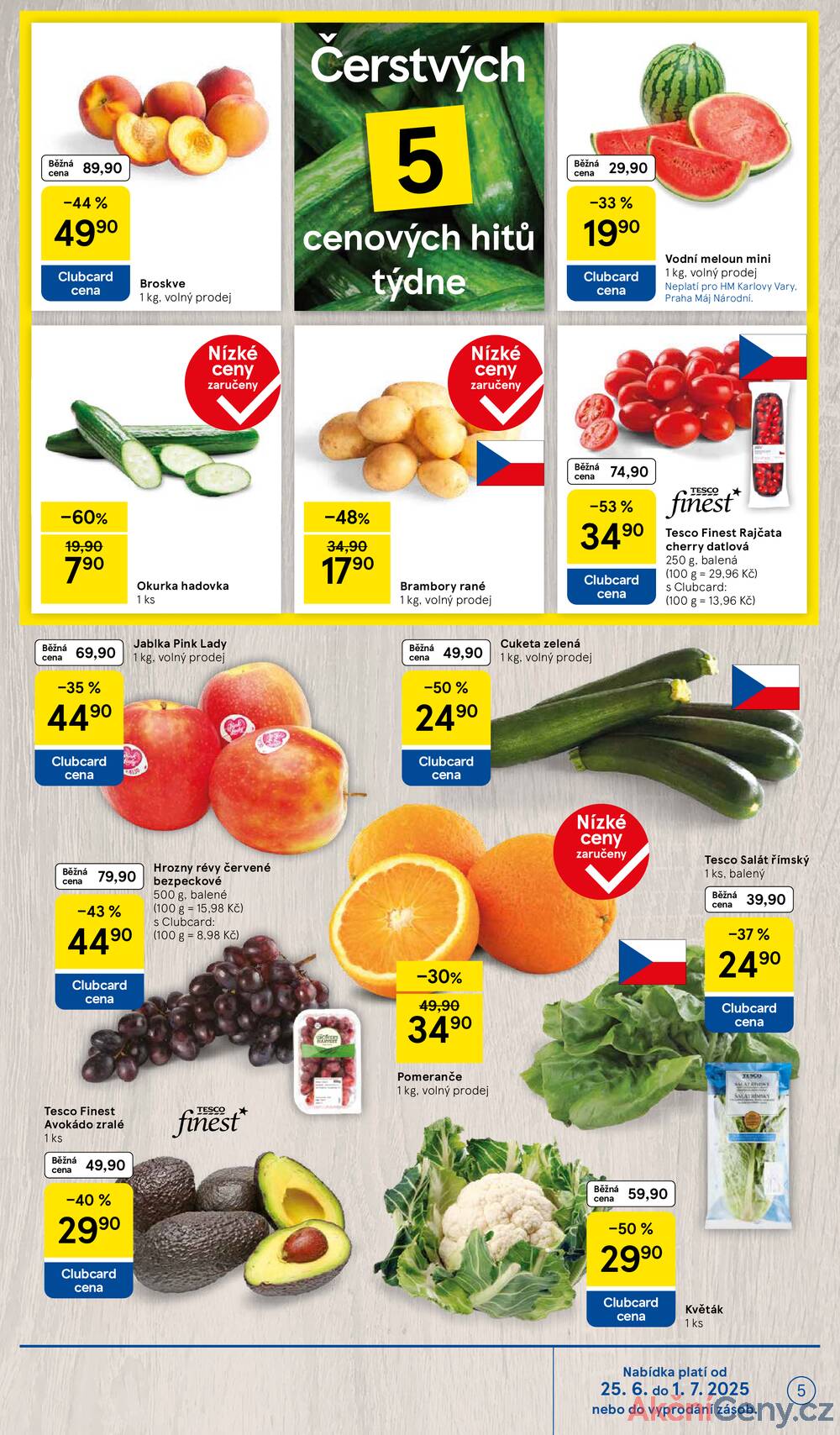 Leták Tesco - Tesco malé hypermarkety od 25.6. do 1.7.2025 - strana 5 Leták Tesco - Tesco malé hypermarkety od 25.6. do 1.7.2025 - strana 5