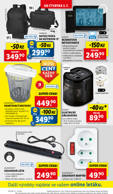 Lidl Čtvrtek od 3.7. do 6.7.2025