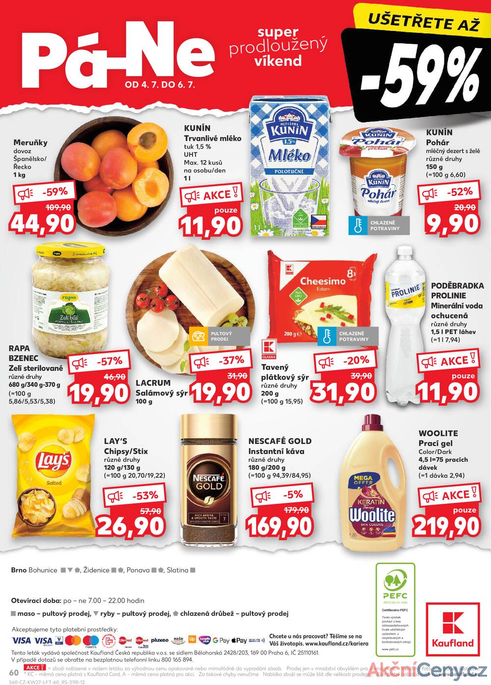 Leták Kaufland - Kaufland 2.7. - 8.7. - Kaufland - Brno - Bohunice - strana 60