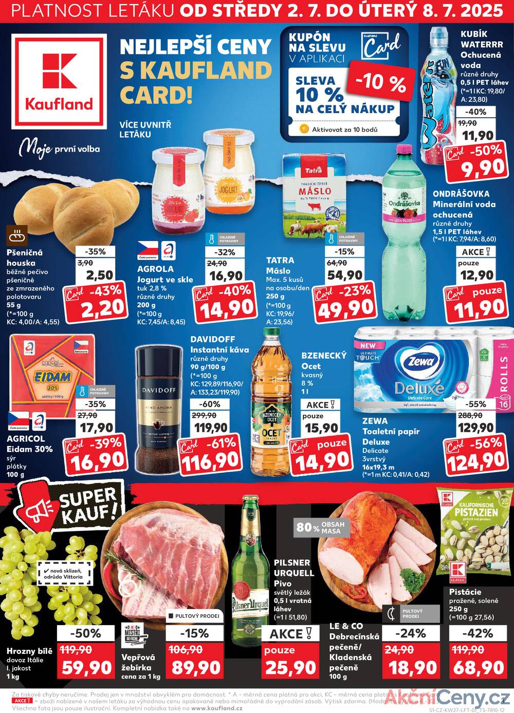 Leták Kaufland - Kaufland 2.7. - 8.7. - Kaufland Praha Čestlice - strana 1