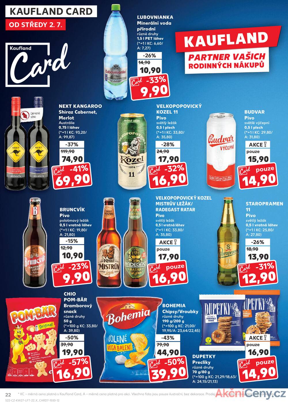 Leták Kaufland - Kaufland 2.7. - 8.7. - Kaufland - Praha 8 (Libeň) - strana 22