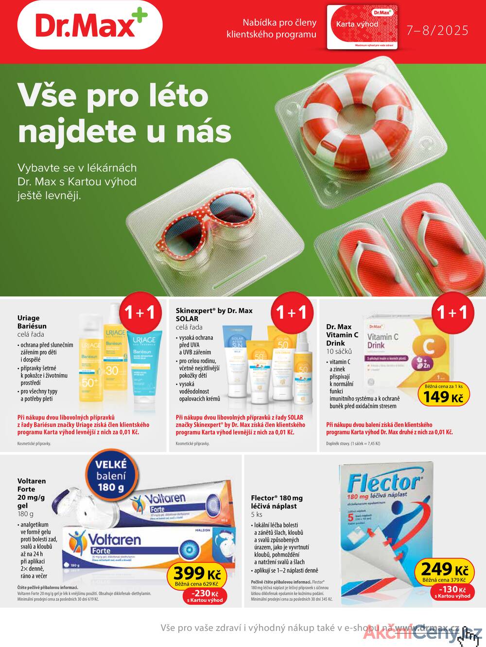 Leták Dr.Max - Dr.Max od 1.7. do 31.8.2025 - strana 1