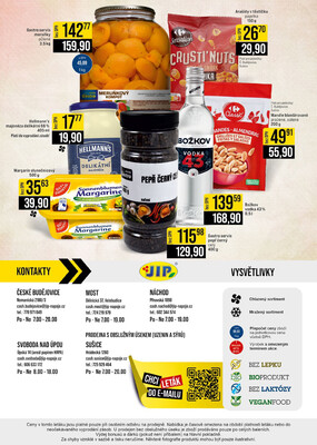 JIP Cash & Carry České Budějovice, Most, Náchod, Polička, Sušice a Svoboda nad Úpou od 2.7. do 8.7.2025