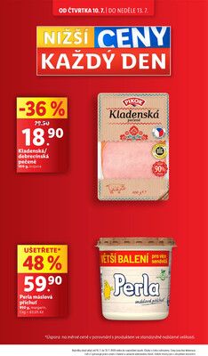 Lidl Čtvrtek od 17.7. do 20.7.2025