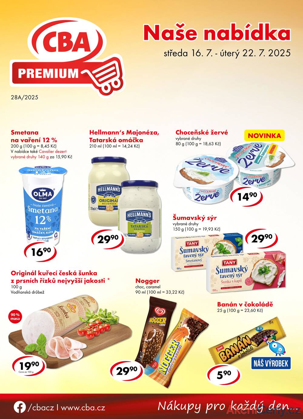 Leták CBA - CBA Premium od 16.7. do 22.7.2025 - strana 1 Leták CBA - CBA Premium od 16.7. do 22.7.2025 - strana 1