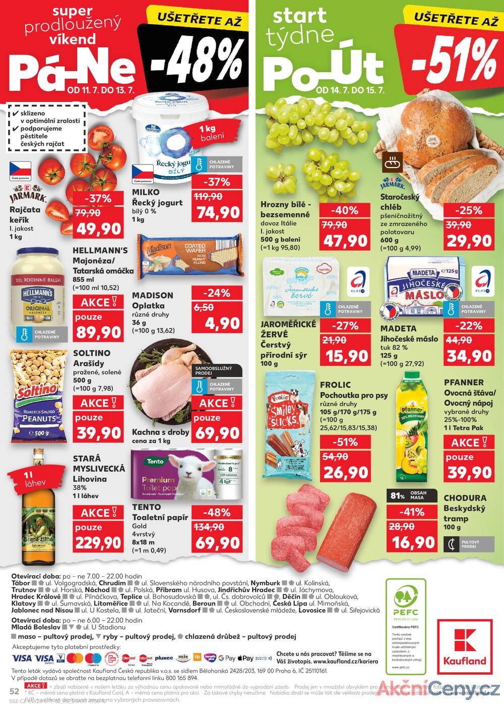 Leták Kaufland - Kaufland 9.7. - 15.7. - Kaufland - Jindřichův Hradec - strana 52