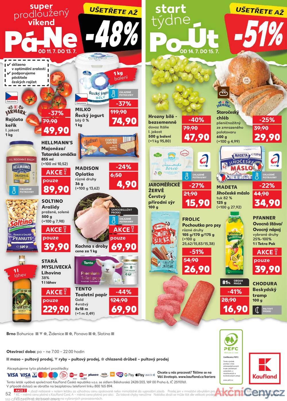 Leták Kaufland - Kaufland 9.7. - 15.7. - Kaufland - Brno - Bohunice - strana 52