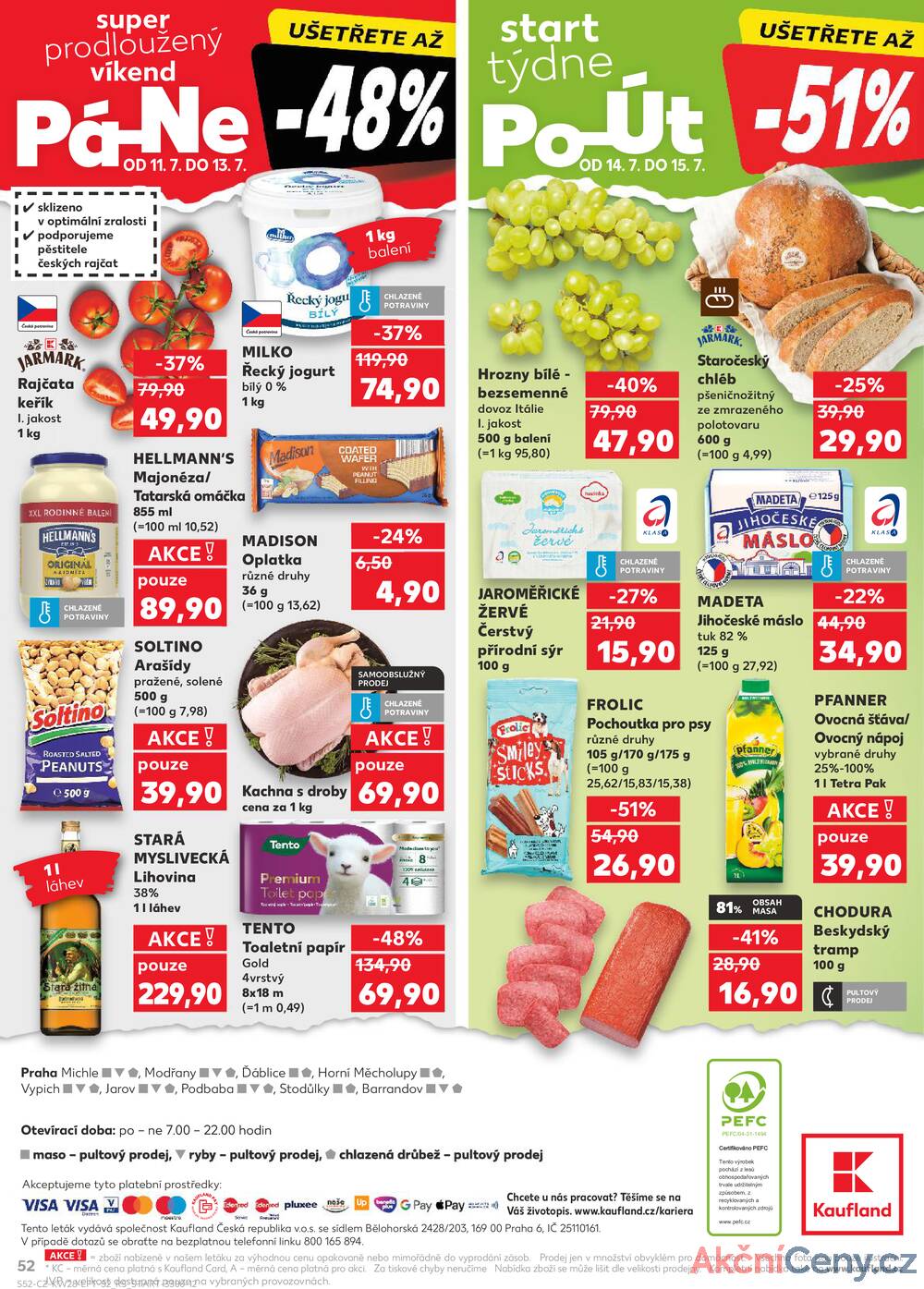 Leták Kaufland - Kaufland 9.7. - 15.7. - Kaufland - Praha - Horní Měcholupy - strana 52