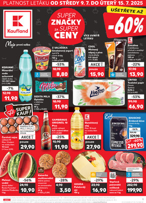 Leták Kaufland 9.7. - 15.7. - Kaufland - Znojmo (Dukelských bojovníků)
