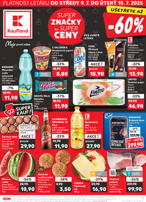 Leták Kaufland 9.7. - 15.7. - Kaufland - Veselí nad Moravou