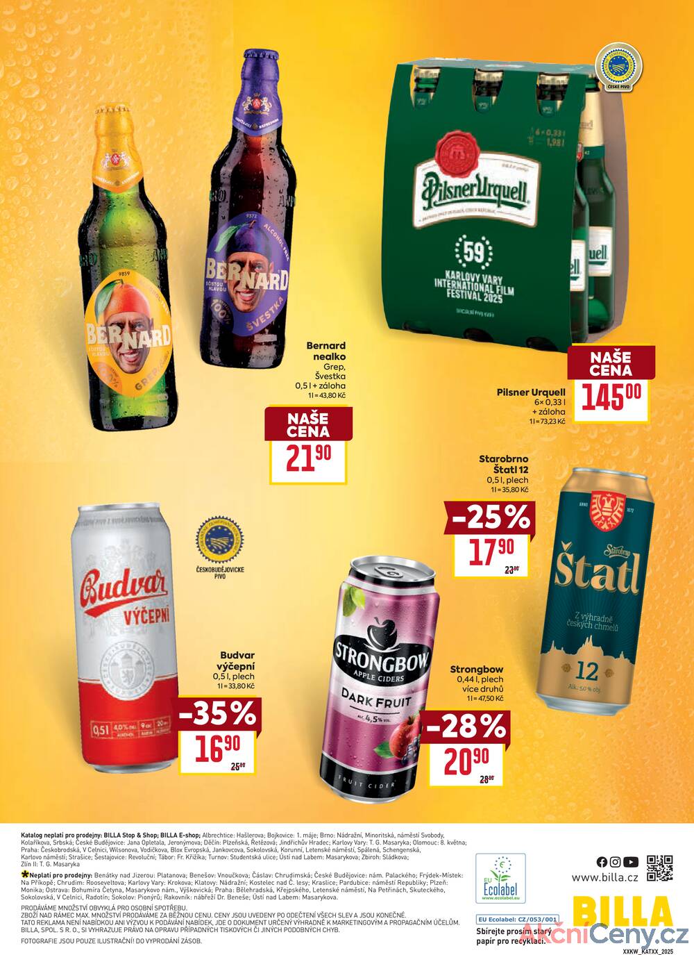 Leták Billa - Billa katalog Pivo od 16.7. do 30.9.2025 - strana 5 Leták Billa - Billa katalog Pivo od 16.7. do 30.9.2025 - strana 5