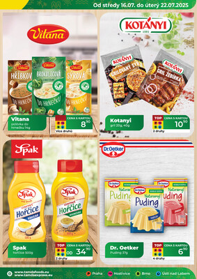Tamda Foods od 16.7. do 22.7.2025