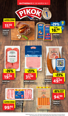 Lidl Čtvrtek od 17.7. do 20.7.2025