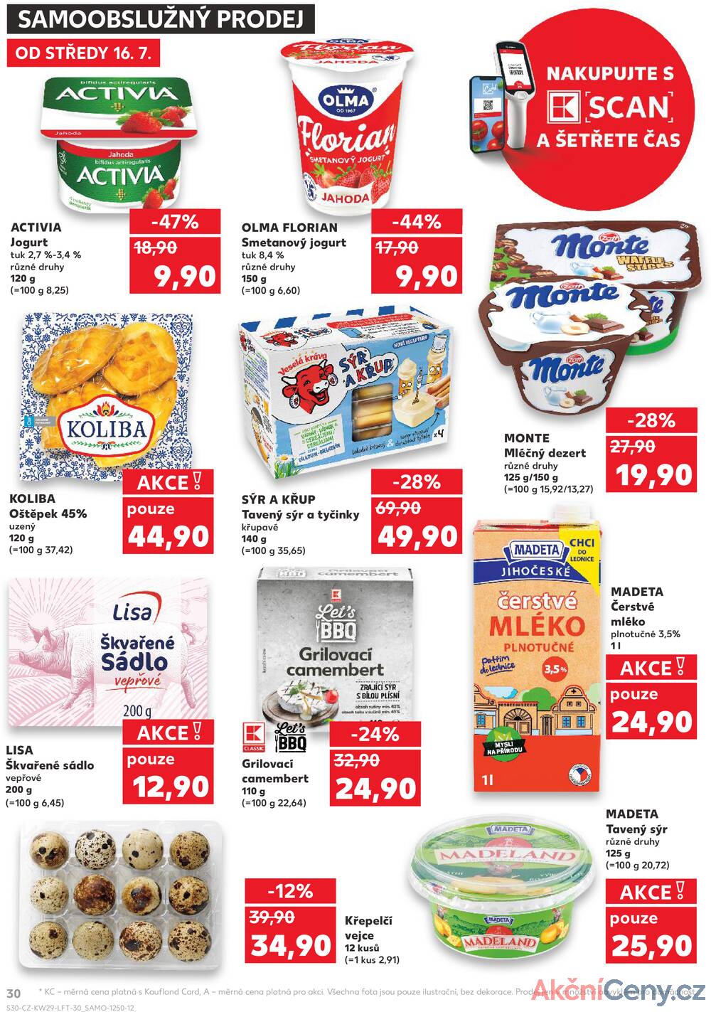 Leták Kaufland - Kaufland 16.7. - 22.7. - Kaufland - Olomouc - Hněvotínská - strana 30