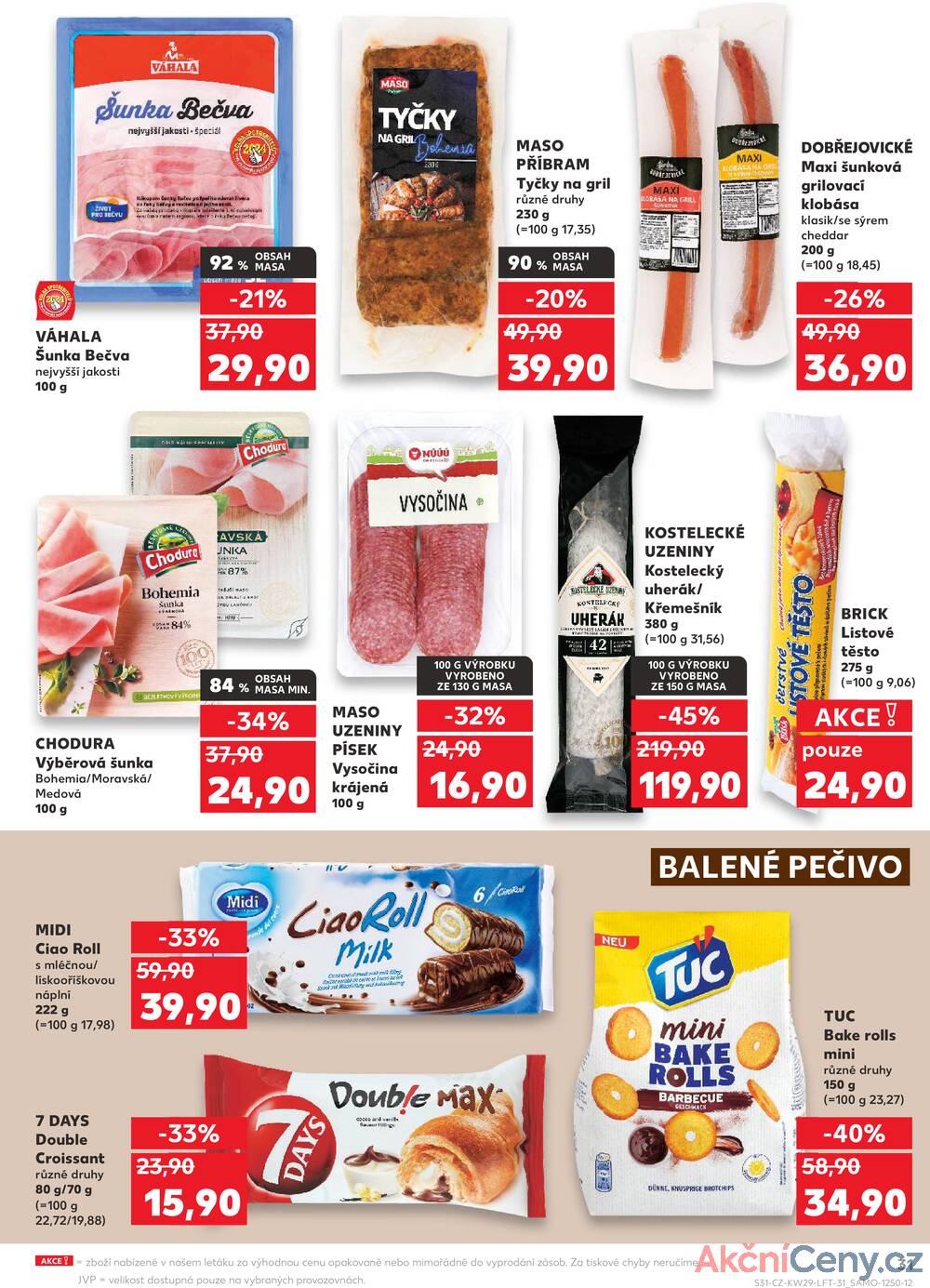 Leták Kaufland - Kaufland 16.7. - 22.7. - Kaufland - Olomouc - Hněvotínská - strana 31