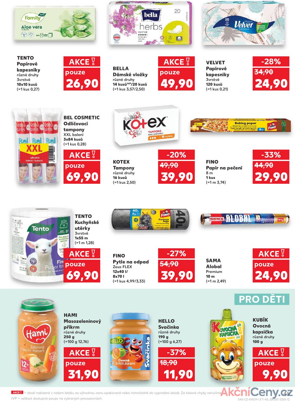 Leták Kaufland - Kaufland 16.7. - 22.7. - Kaufland - Olomouc - Hněvotínská - strana 45