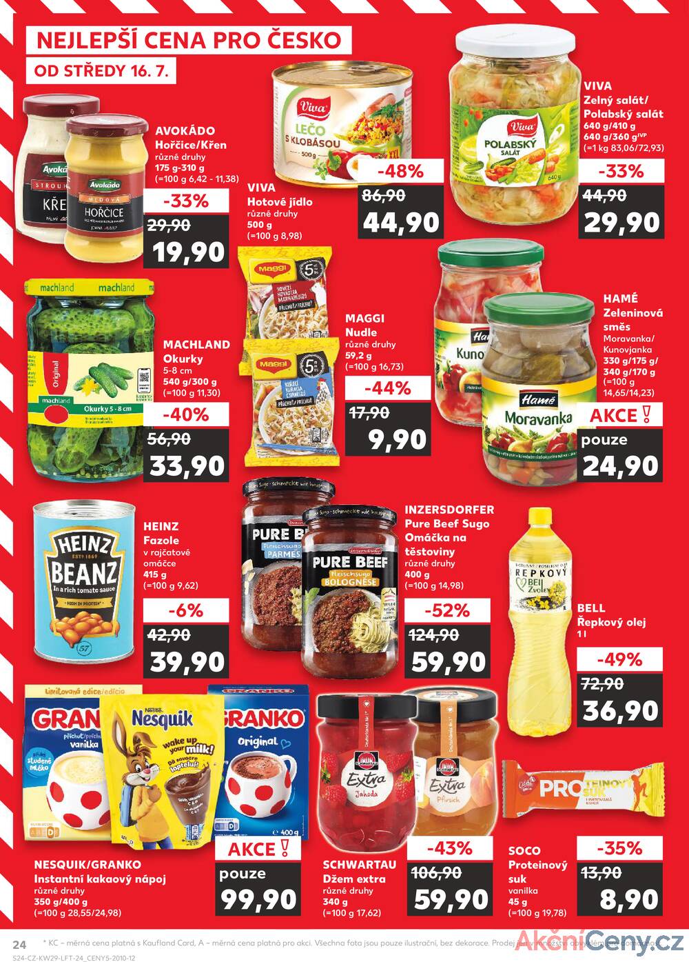 Leták Kaufland - Kaufland 16.7. - 22.7. - Kaufland - Rakovník (ul. Luženská) - strana 24