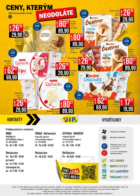 JIP Cash & Carry Brno, Praha, Ostrava od 16.7. do 22.7.2025