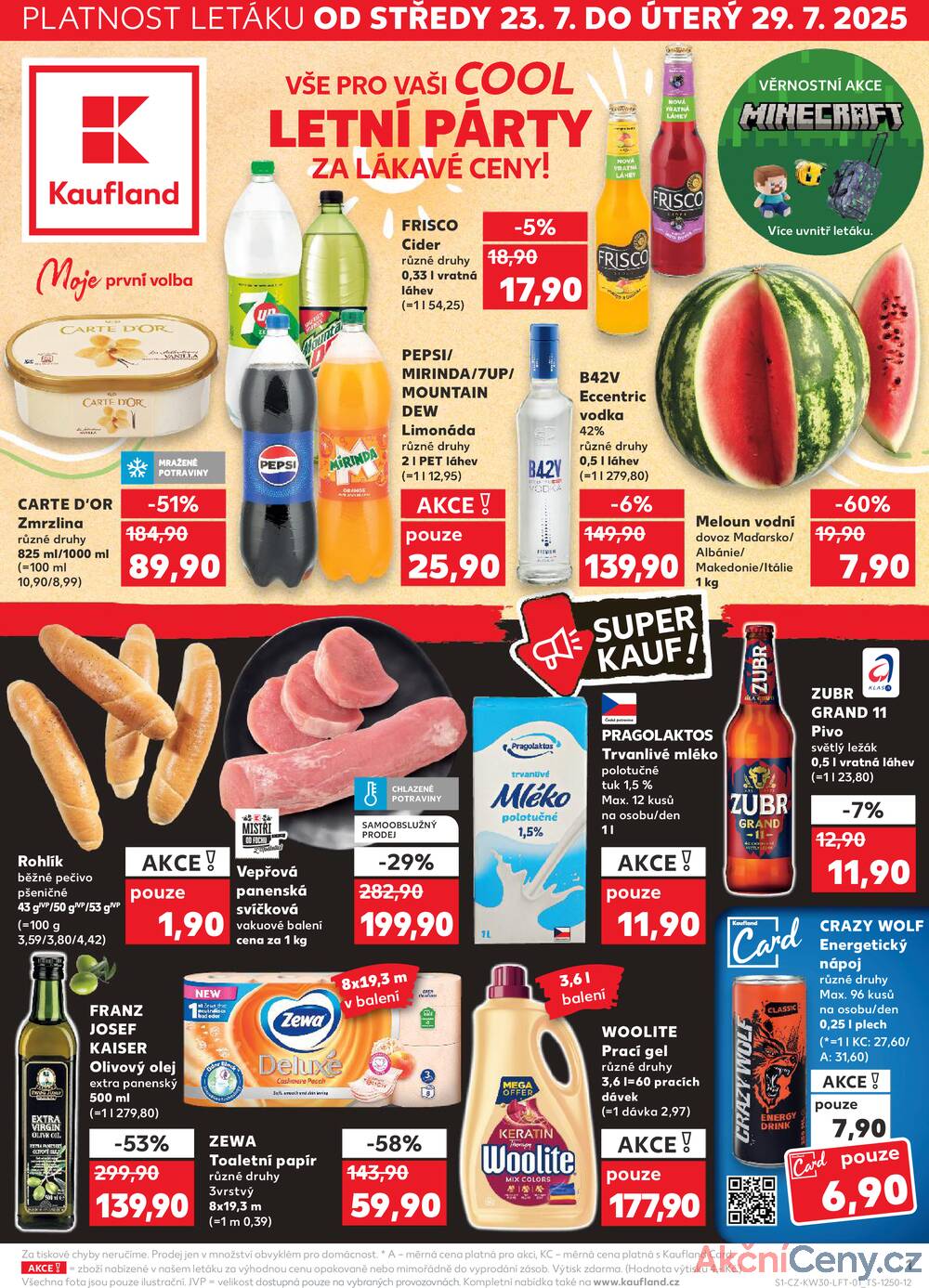 Leták Kaufland - Kaufland 23.7. - 29.7. - Kaufland - Hradec Králové - strana 1