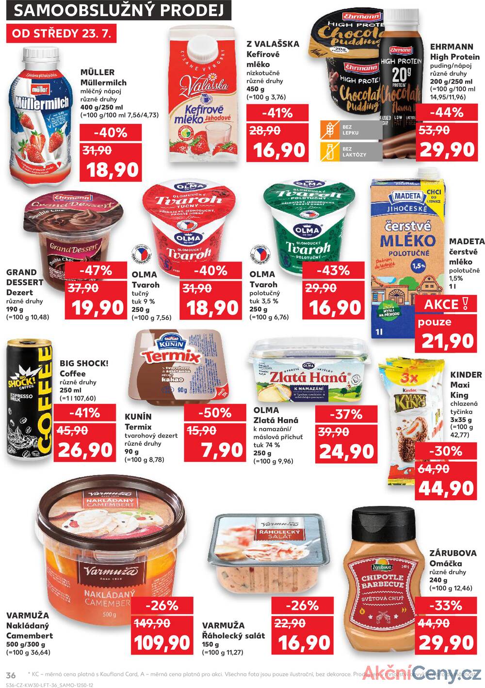 Leták Kaufland - Kaufland 23.7. - 29.7. - Kaufland Praha-Barrandov - strana 36