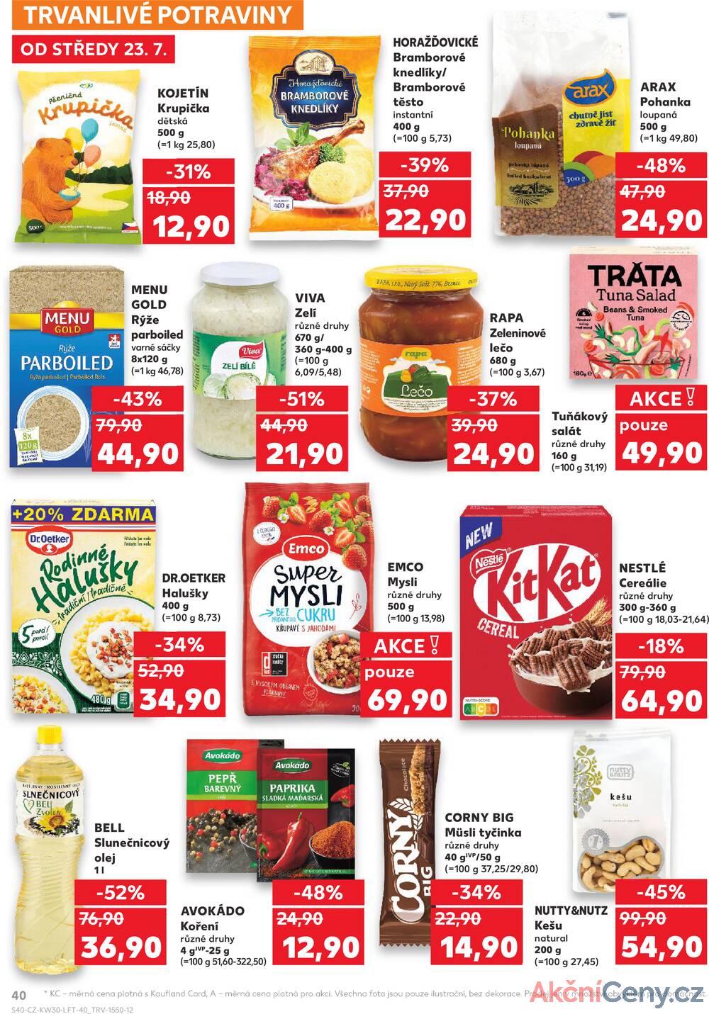 Leták Kaufland - Kaufland 23.7. - 29.7. - Kaufland Praha-Barrandov - strana 40
