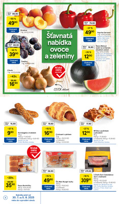 Tesco supermarkety od 30.7. do 5.8.2025