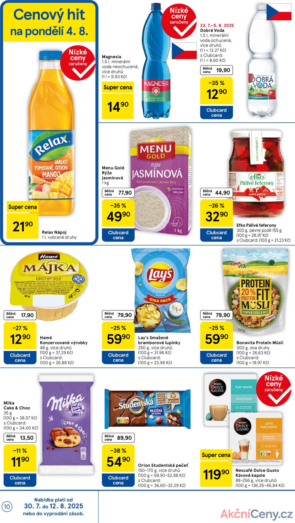 Leták Tesco - Tesco malé hypermarkety od 30.7. do 5.8.2025 - strana 10 Leták Tesco - Tesco malé hypermarkety od 30.7. do 5.8.2025 - strana 10
