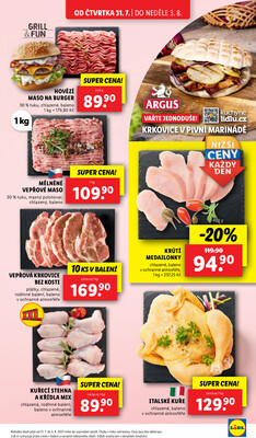 Lidl Čtvrtek od 31.7. do 3.8.2025