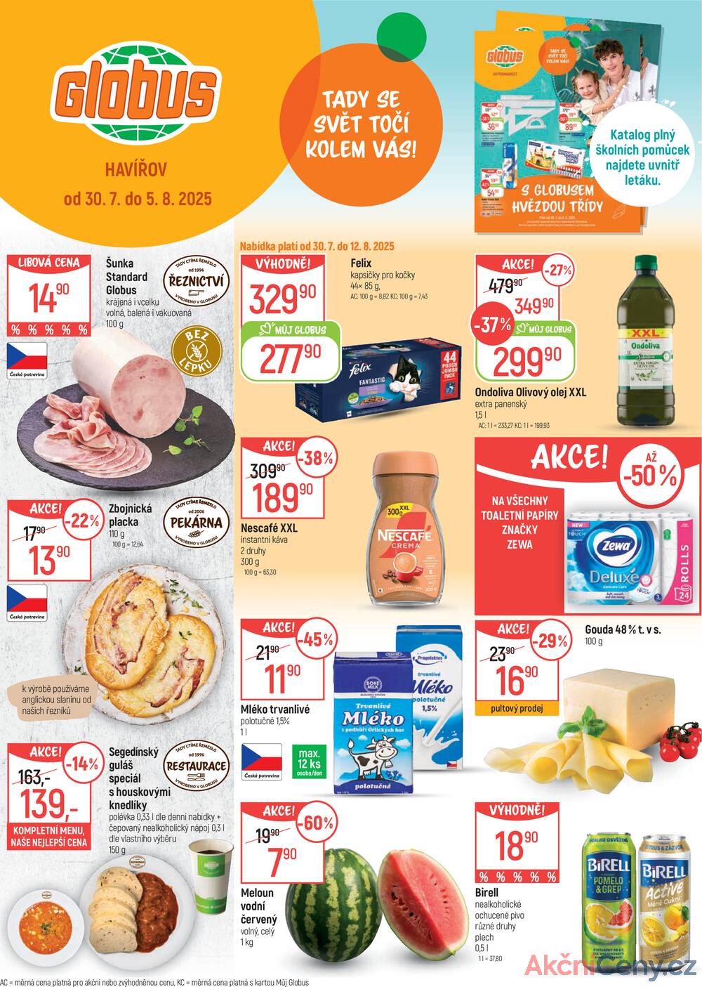Leták Globus - Akční leták Globus 30.7. - 5.8.2025 - Globus Havířov - strana 1