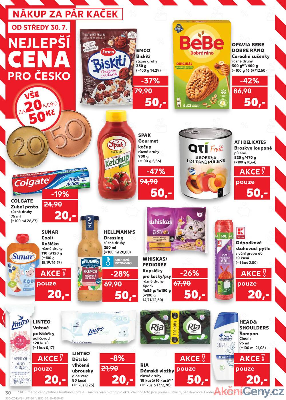 Leták Kaufland - Kaufland 30.7. - 5.8. - Kaufland - Pelhřimov - strana 30