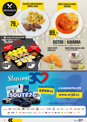 JIP Cash & Carry Brno, Praha, Ostrava od 30.7. do 5.8.2025