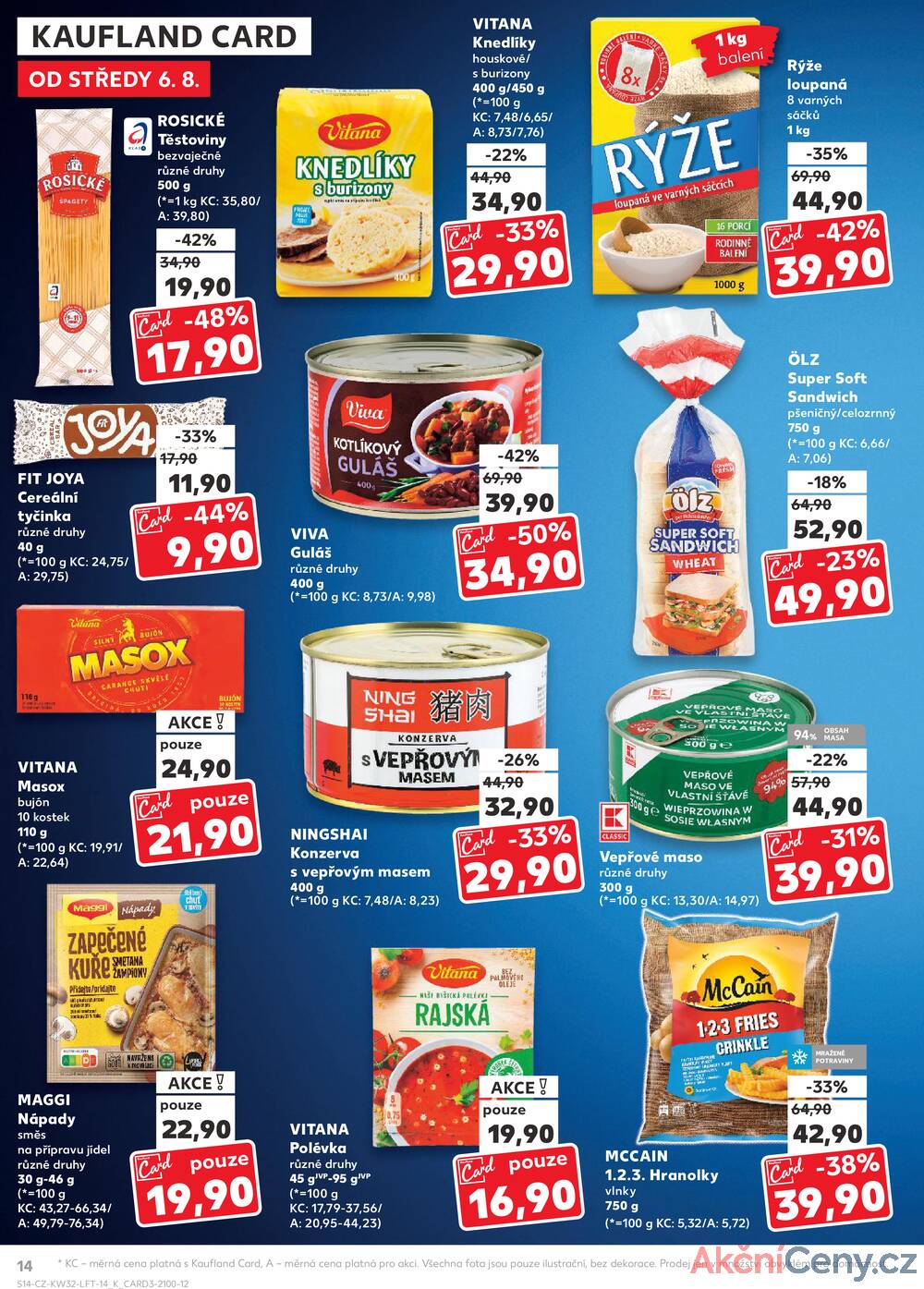 Leták Kaufland - Kaufland 6.8. - 12.8. - Kaufland - Liberec (Dr. M. Horákové) - strana 14