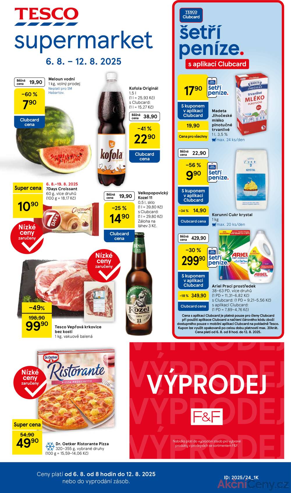 Leták Tesco - Tesco supermarkety od 6.8. do 12.8.2025 - strana 1 Leták Tesco - Tesco supermarkety od 6.8. do 12.8.2025 - strana 1