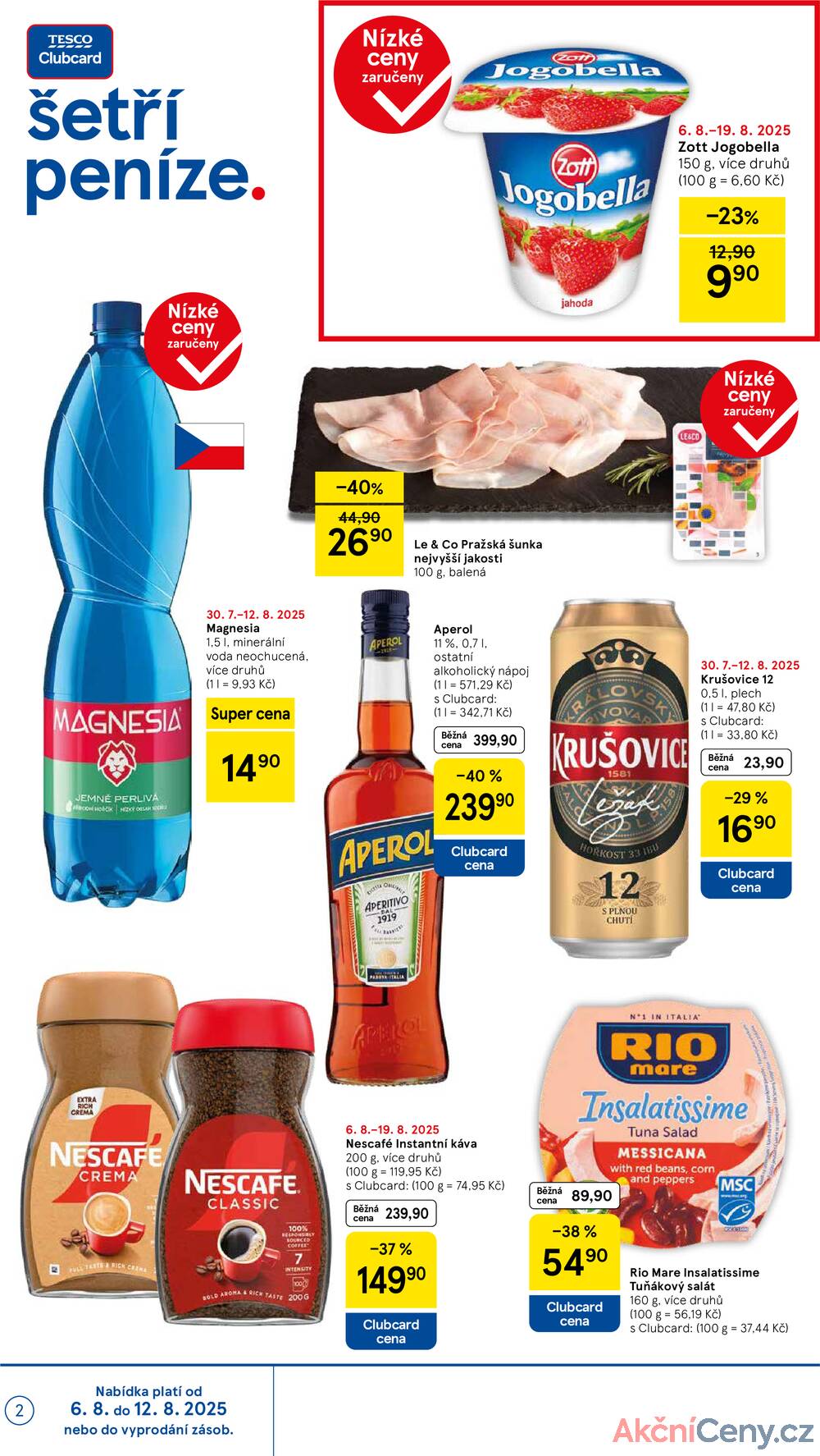 Leták Tesco - Tesco supermarkety od 6.8. do 12.8.2025 - strana 2 Leták Tesco - Tesco supermarkety od 6.8. do 12.8.2025 - strana 2