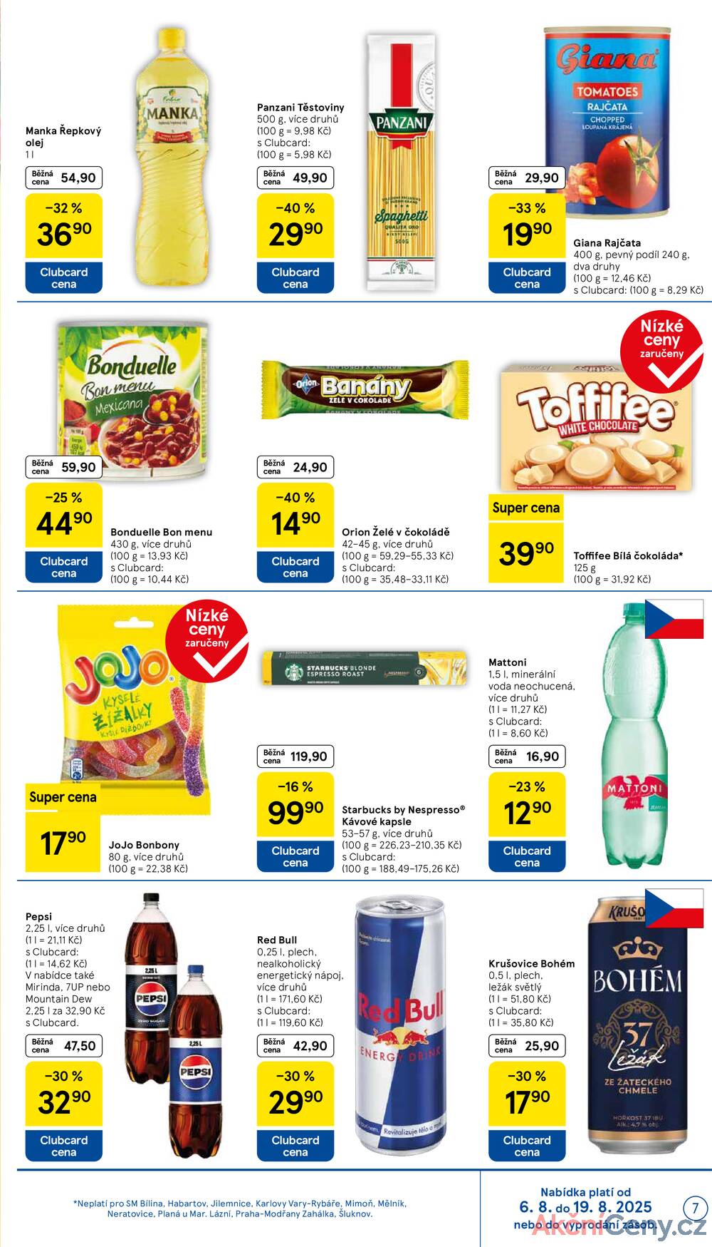 Leták Tesco - Tesco supermarkety od 6.8. do 12.8.2025 - strana 7 Leták Tesco - Tesco supermarkety od 6.8. do 12.8.2025 - strana 7