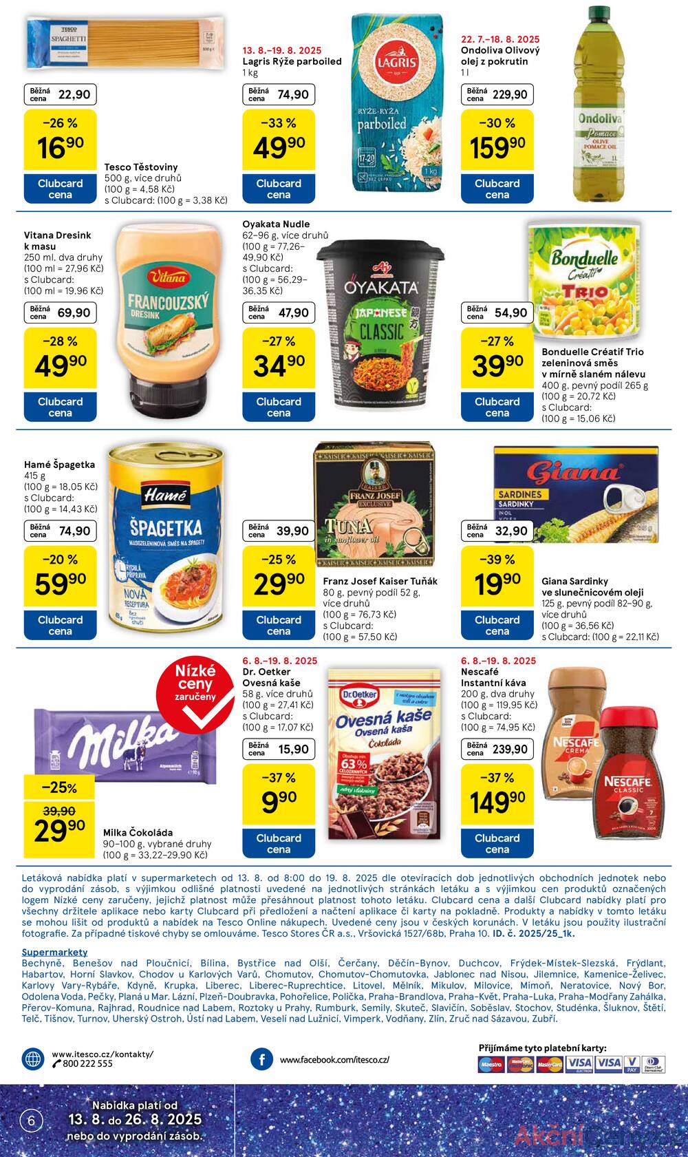 Leták Tesco - Tesco supermarkety od 13.8. do 19.8.2025 - strana 6 Leták Tesco - Tesco supermarkety od 13.8. do 19.8.2025 - strana 6