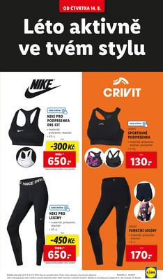 Lidl Čtvrtek od 14.8. do 17.8.2025