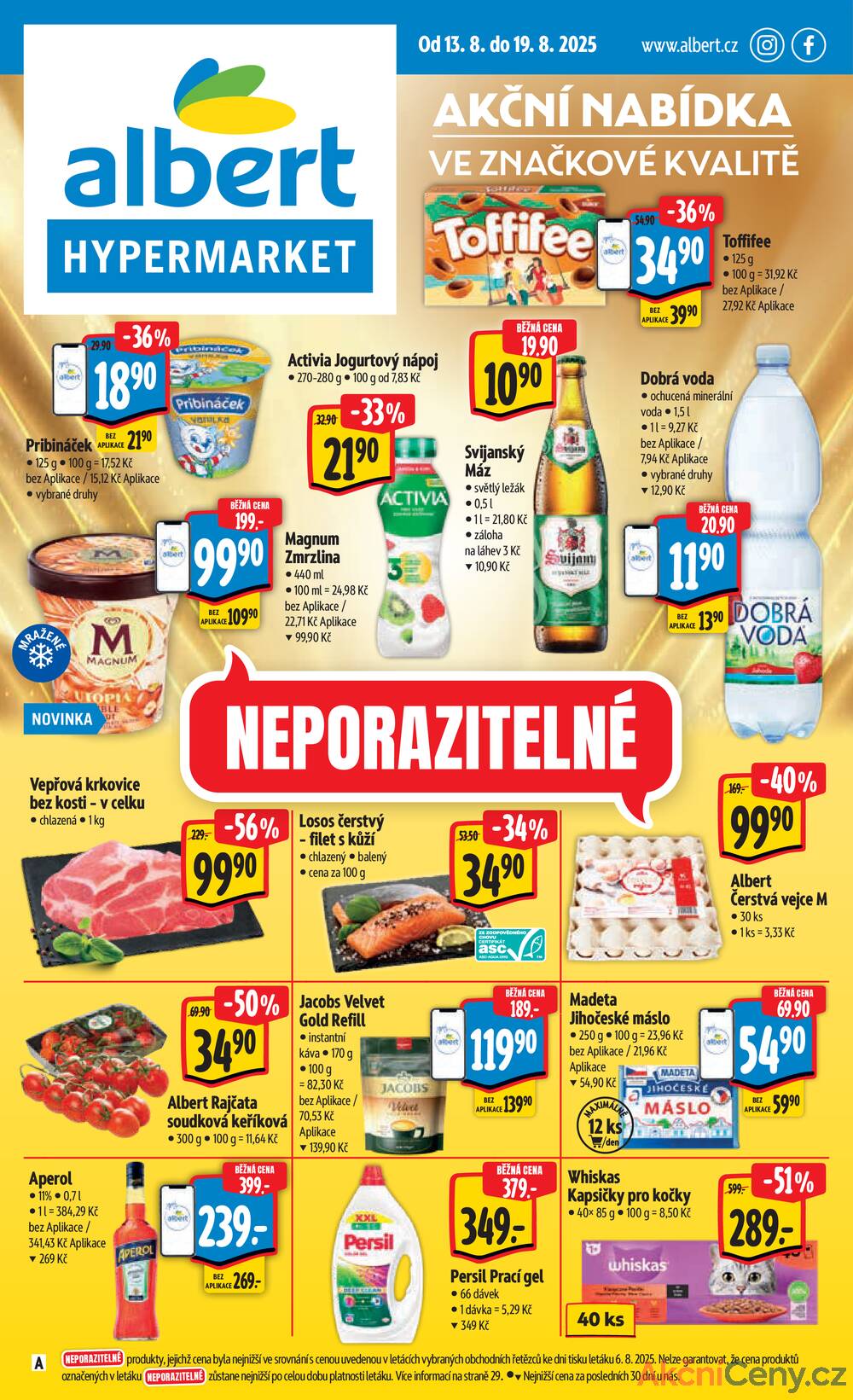 Leták Albert - Albert Hypermarket Jihomoravský od 13.8. do 19.8.2025 - strana 1