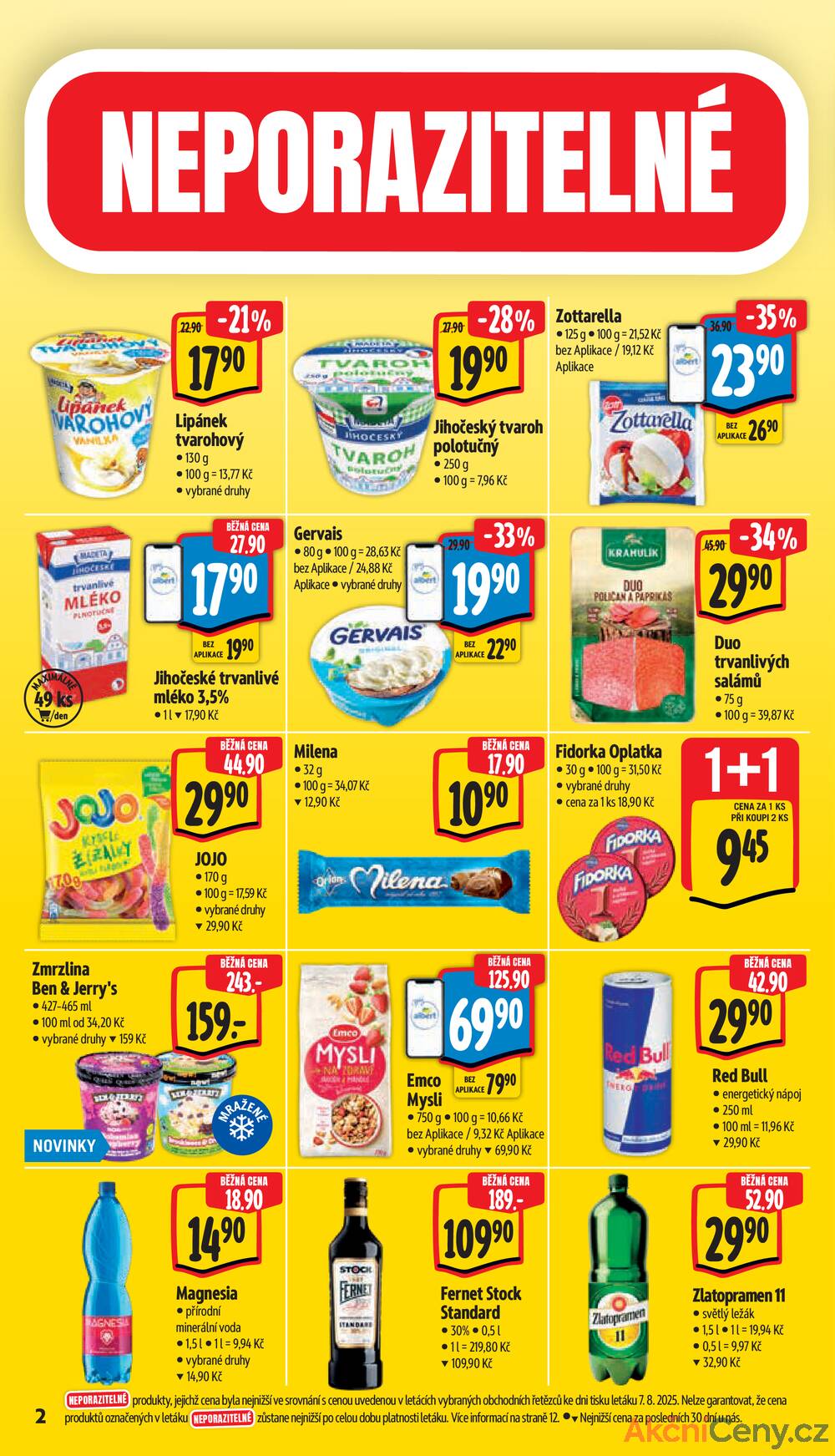Leták Albert - Albert Supermarket od 13.8. do 19.8.2025 - strana 2 Leták Albert - Albert Supermarket od 13.8. do 19.8.2025 - strana 2