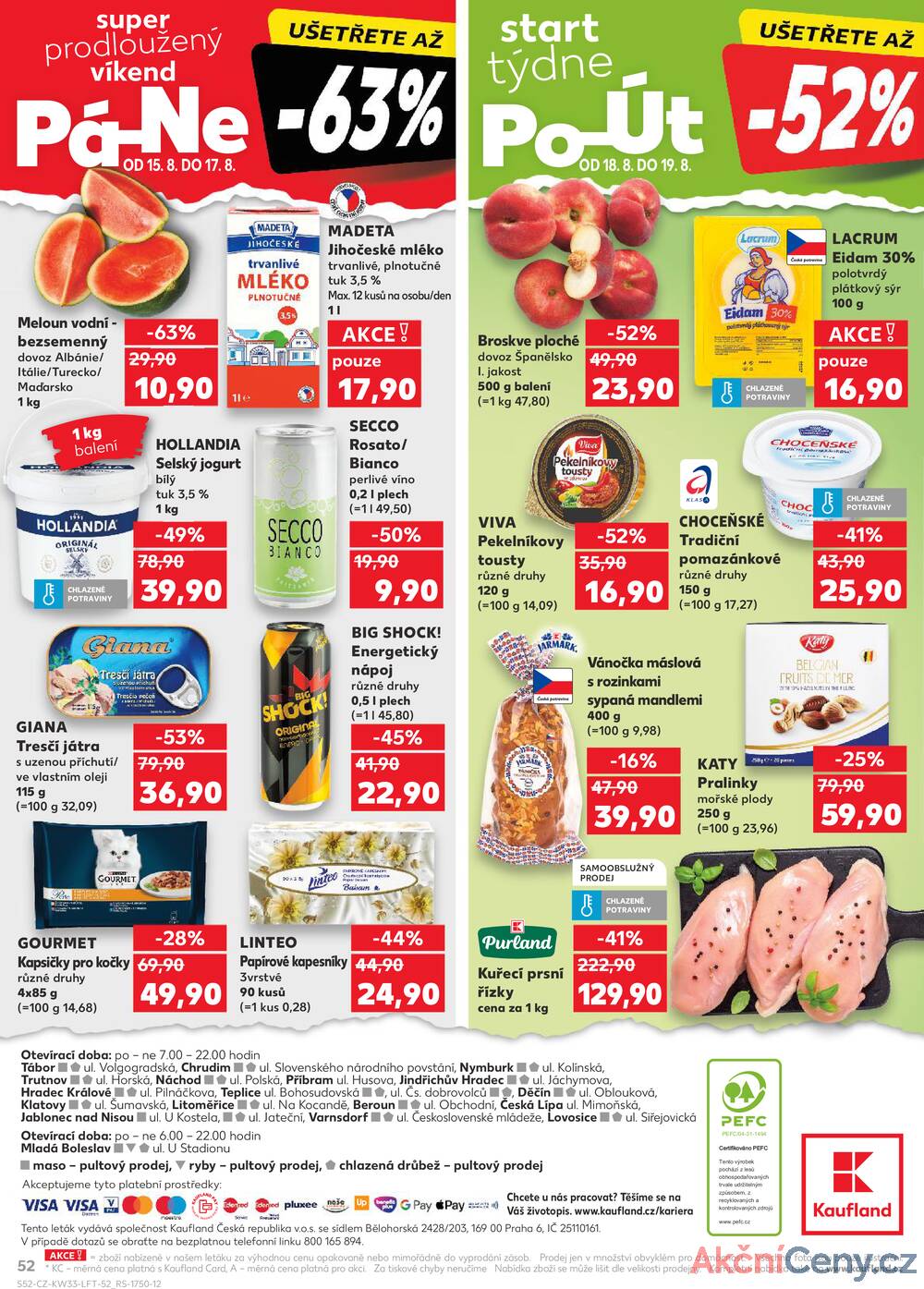 Leták Kaufland - Kaufland 13.8. - 19.8. - Kaufland - Příbram - strana 52