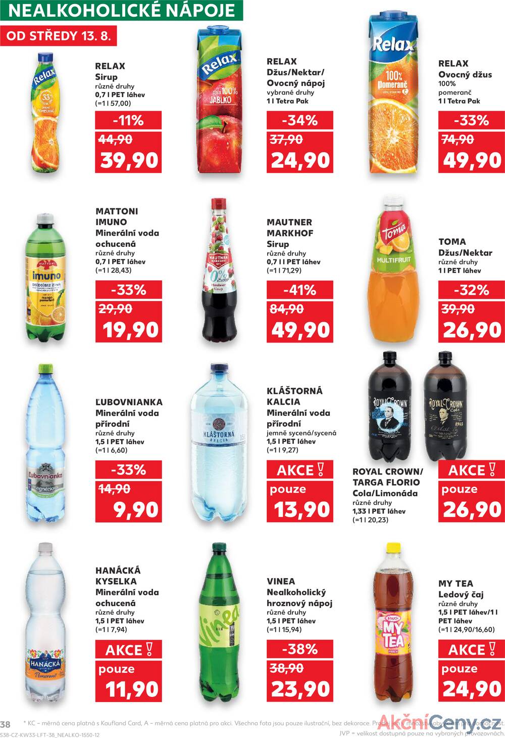Leták Kaufland - Kaufland 13.8. - 19.8. - Kaufland - Hodonín (Konečná) - strana 38
